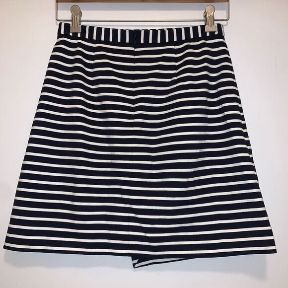 Ann Taylor XSP (size 2/4) skirt classy Navy/White, EUC! High end quality - Picture 3 of 9
